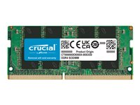 Crucial - DDR4 - moduuli - 8 Gt - SO-DIMM 260-pin - 3200 MHz / PC4-25600 - CL22 - puskuroimaton - non-ECC CT8G4SFRA32AT