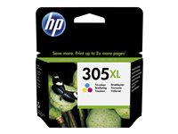 HP 305XL - 5 ml - Tuottoisa - väri (sinivihreä, sinipunainen, keltainen) - alkuperäinen - mustepatruuna malleihin Deskjet 23XX, 27XX, 28XX, 41XX, 42XX; DeskJet Plus 41XX; ENVY 60XX, 64XX; ENVY Pro 64XX 3YM63AE#ABE