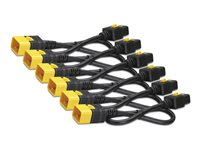 APC Power Cord Kit - Virtajohto - IEC 60320 C19 to EC 60320 C20 - 16 A - 61 cm - punainen (pakkaus sisältää 6) malleihin P/N: SMT2200I-AR, SMT2200R2I-AR, SMT3000I-AR, SMT3000R2I-AR, SMX3000HVTUS, SRT10RMXLIX806 AP8716SX340