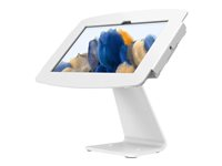 Compulocks Galaxy Tab A8 10.5" Space Enclosure Rotating Counter Stand - Teline malleihin tabletti - pyörivä kotelo - lukittava - korkealaatuinen alumiini - valkoinen -näytön koko: 10.5" - tiskin yläosa, vapaastiseisova malleihin Samsung Galaxy Tab A8 (10.5 tuuma) 303W105GA8SW