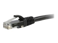 C2G Cat6 Booted Unshielded (UTP) Network Patch Cable - Kytkentäkaapeli - RJ-45 (uros) to RJ-45 (uros) - 30 cm - UTP - CAT 6 - valettu, piikitön, säikeinen - musta 83404