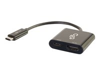 C2G USB C to HDMI Audio/Video Adapter w/ Power Delivery - USB Type C to HDMI Black - Ulkoinen videoadapteri - USB-C - HDMI - musta 80492