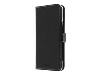 Insmat Exclusive - Läppäkansi matkapuhelimelle - aito nahka, polykarbonaatti - musta malleihin Sony XPERIA 5 II 650-2908