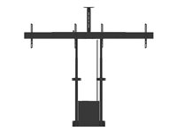 Multibrackets M Motorized Floormount - Kärry - moottorikäyttöinen malleihin 2 LCD-näyttöä / kamera - musta -näytön koko: 40"-65" - lähtö: DC 32 V 7350073738991