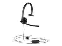 Logitech USB Headset H570e - Kuuloke + mikrofoni - korvien päällä - langallinen 981-000571