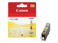 Canon CLI-521Y - 9 ml - keltainen - alkuperäinen - mustesäiliö malleihin PIXMA iP3600, iP4700, MP540, MP550, MP560, MP620, MP630, MP640, MP980, MP990, MX860, MX870 2936B001