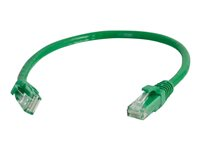 C2G Cat6 Booted Unshielded (UTP) Network Patch Cable - Kytkentäkaapeli - RJ-45 (uros) to RJ-45 (uros) - 5 m - UTP - CAT 6 - valettu, piikitön, säikeinen - vihreä 83430