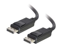 C2G 3ft Ultra High Definition DisplayPort Cable with Latches - 8K DisplayPort Cable - M/M - DisplayPort -kaapeli - DisplayPort (uros) to DisplayPort (uros) - 91.4 cm - lukittu - musta 54400