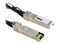 Dell Customer Kit - 25GBase-suorakytkentäkaapeli - SFP28 (uros) to SFP28 (uros) - 3 m - kaksoisakselinen - passiivinen malleihin PowerEdge C6420; PowerSwitch S5212F-ON, S5232F-ON, S5296F-ON 470-ACEU
