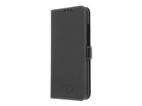 Insmat Exclusive Flip Case - Läppäkansi matkapuhelimelle - aito nahka - musta malleihin Huawei Y6 2019 650-2752