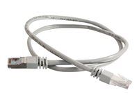 C2G Cat5e Booted Shielded (STP) Network Patch Cable - Kytkentäkaapeli - RJ-45 (uros) to RJ-45 (uros) - 50 m - STP - CAT 5e - valettu - harmaa 83759