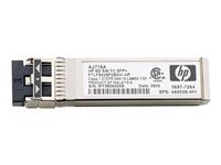 HPE Long Range - SFP+ lähetin-vastaanotin-moduuli - 8 Gb:n kuitukanava malleihin HPE SN6720C 64, SN8500C/SN8700C 48, SN8700C 64; StoreFabric SN6610, SN6620C 24 AJ907A