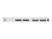 Cisco Business 350 Series CBS350-16XTS - Kytkin - L3 - Hallinnoitu - 8 x 10GBase-T + 8 x 10 Gigabit SFP+ - telineeseen asennettava CBS350-16XTS-EU