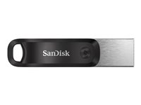 SanDisk iXpand Go - USB Flash-asema - 256 Gt - USB 3.0 / Lightning SDIX60N-256G-GN6NE