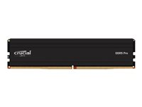 Crucial - DDR5 - moduuli - 32 Gt - DIMM 288 nastaa - 5600 MHz / PC5-44800 - CL46 - 1.1 V - puskuroimaton - on-die ECC - musta CP32G56C46U5T