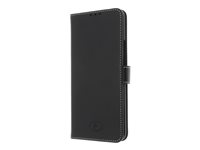 Insmat Exclusive Flip Case - Läppäkansi matkapuhelimelle - nahka, polykarbonaatti - musta malleihin OnePlus 7 Pro 650-2759