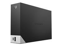 Seagate One Touch with hub STLC10000400 - Kiintolevyasema - 10 Tt - ulkoinen (pöytämalli) - USB 3.0 - musta - sekä Seagate Rescue Data Recovery STLC10000400