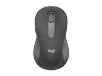 Logitech Signature M650 L - Hiiri - suuri - optinen - 5 painiketta - langaton - 2.4 GHz, Bluetooth - Logitech Logi Bolt USB-vastaanotin - grafiitti 910-006236