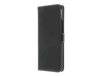 Insmat Exclusive - Läppäkansi matkapuhelimelle - aito nahka, paperi, pahvi, alumiinifolio, termoplastinen polyuretaani (TPU) - musta malleihin OnePlus 9 Pro 650-2951