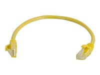 C2G Cat5e Booted Unshielded (UTP) Network Patch Cable - Kytkentäkaapeli - RJ-45 (uros) to RJ-45 (uros) - 5 m - UTP - CAT 5e - valettu, piikitön, säikeinen - keltainen 83245