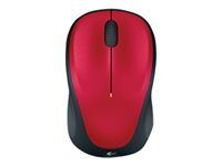 Logitech M235 - Hiiri - optinen - langaton - 2.4 GHz - USB johdoton vastaanotin - punainen 910-002496