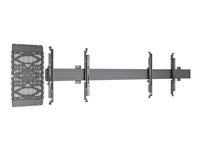 Multibrackets M MBW2U - Asennuspakkaus (8 rail extension bars, media storage slide panel, 2 smaller wall plates, 2 rail end covers, 4 micro adjustable arms (40 cm), 2 single screen rails (48 cm), single screen rail (100 cm)) malleihin 2 LCD-näyttöä / AV-järjestelmä - muovi, alumiini, teräs - musta 7350105214349