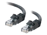 C2G Cat6 Booted Unshielded (UTP) Network Patch Cable - Kytkentäkaapeli - RJ-45 (uros) to RJ-45 (uros) - 5 m - UTP - CAT 6 - valettu, piikitön, säikeinen - musta 83410