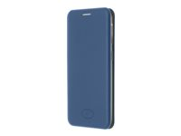 Insmat Exclusive Folio Case - Läppäkansi matkapuhelimelle - paperi, polyuretaani, pahvi, alumiinifolio, termoplastinen polyuretaani (TPU) - sähköisen sininen malleihin Samsung Galaxy A40 650-2781