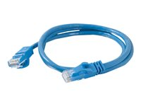 C2G Cat6 Booted Unshielded (UTP) Network Patch Cable - Kytkentäkaapeli - RJ-45 (uros) to RJ-45 (uros) - 50 m - UTP - CAT 6 - valettu, piikitön, säikeinen - sininen 83396