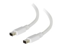 C2G 1m Mini DisplayPort Cable 4K UHD M/M - White - DisplayPort -kaapeli - Mini DisplayPort (uros) to Mini DisplayPort (uros) - 1 m - valkoinen 84410