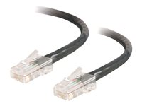 C2G Cat5e Non-Booted Unshielded (UTP) Network Patch Cable - Kytkentäkaapeli - RJ-45 (uros) to RJ-45 (uros) - 5 m - UTP - CAT 5e - säikeinen, uniboot - musta 83045