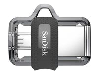 SanDisk Ultra Dual - USB Flash-asema - 128 Gt - USB 3.0 / micro USB SDDD3-128G-G46