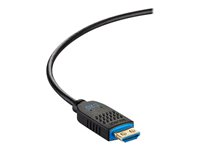 C2G 250ft (76.2m) C2G Performance Series High Speed HDMI Active Optical Cable (AOC) - 4K 60Hz Plenum Rated - High Speed - HDMI-kaapeli - HDMI uros to HDMI, 24 pin USB-C - 76.2 m - musta - paineilma, Active Optical Cable (AOC), tuki 4K / 60 Hz C2G41490