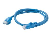 C2G Cat6 Booted Unshielded (UTP) Network Patch Cable - Kytkentäkaapeli - RJ-45 (uros) to RJ-45 (uros) - 100 m - UTP - CAT 6 - valettu, piikitön, säikeinen - sininen 83397