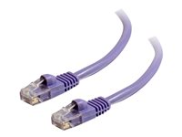 C2G Cat5e Booted Unshielded (UTP) Network Patch Cable - Kytkentäkaapeli - RJ-45 (uros) to RJ-45 (uros) - 7 m - UTP - CAT 5e - valettu, piikitön, säikeinen - violetti 83664