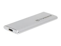 Transcend ESD260C - SSD - 1 Tt - ulkoinen (kannettava) - USB 3.1 Gen 2 - hopea TS1TESD260C