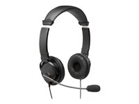 Kensington USB Hi-Fi Headphones with Mic - Kuulokkeet + mikrofoni - korvien päällä - langallinen - USB-A - musta K97601WW