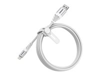OtterBox Premium - Salamakaapeli - USB uros to Lightning uros - 2 m - pilven valkoinen 78-52641