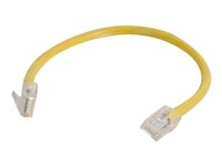 C2G Cat5e Non-Booted Unshielded (UTP) Network Patch Cable - Kytkentäkaapeli - RJ-45 (uros) to RJ-45 (uros) - 2 m - UTP - CAT 5e - säikeinen, uniboot - keltainen 83103