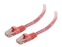 C2G Cat5e Booted Unshielded (UTP) Network Patch Cable - Kytkentäkaapeli - RJ-45 (uros) to RJ-45 (uros) - 7 m - UTP - CAT 5e - valettu, piikitön, säikeinen - vaaleanpunainen 83622