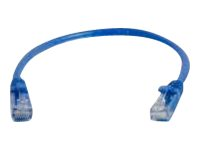 C2G Cat5e Booted Unshielded (UTP) Network Patch Cable - Kytkentäkaapeli - RJ-45 (uros) to RJ-45 (uros) - 50 m - UTP - CAT 5e - valettu, piikitön, säikeinen - sininen 83171