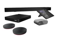 Lenovo ThinkSmart Core - Full Room Kit - videoneuvottelupakkaus - sekä 3 vuoden Lenovo Premier -tuki ja yhden vuoden ylläpito - Sertifioitu Microsoft Teams Roomsille - musta 12QN0001MT