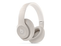 Beats Studio Pro - Kuulokkeet mikrofonilla varustettu - täysikokoinen - Bluetooth - langaton, langallinen - aktiivinen melunpoisto - 3,5 mm jakkiliitin, USB-C - hiekkakivi MQTR3DN/A