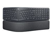 Logitech ERGO K860 Split Keyboard for Business - Näppäimistö - langaton - Bluetooth LE - QWERTY - pohjoismainen - grafiitti 920-010348