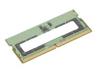 ThinkPad - DDR5 - moduuli - 8 Gt - 262-nastainen SO-DIMM - 4800 MHz / PC5-38400 - Campus - vihreä malleihin ThinkPad T14 Gen 4 21HD; T15p Gen 3 21DA, 21DB 4X71K08906