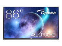 Optoma Creative Touch 5862RK+ - 86" Diagonaaliluokka 5-Series Gen 2+ LED-taustavalaistu LCD-näyttö - interaktiivinen - sekä kosketusnäyttö (monikosketus) - 4K UHD (2160p) 3840 x 2160 - Direct LED - musta H1F0C0LBW101