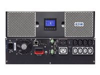 Eaton 9PX 3000i RT2U Netpack - UPS (torniin asennettava/ulkoinen) - Vaihtovirta 200/208/220/230/240 V - 3000 watti(a) - 3000 VA - 1-vaiheinen - RS-232, USB, Ethernet 10/100/1000 - lähtöliittimet: 10 - PFC - 2U 9PX3000IRTN