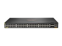 HPE Aruba Networking CX 6200F 48G 4SFP Switch - Kytkin - suurin pinoamisetäisyys 10 km - L3 - Hallinnoitu - 48 x 10/100/1000 + 4 x 100/1000 SFP - edestä ja sivulta taakse - telineeseen asennettava S0M83A#ABB