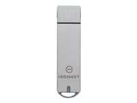 IronKey Basic S1000 - USB Flash-asema - salattu - 16 Gt - USB 3.0 - FIPS 140-2 Level 3 - TAA-yhteensopiva IKS1000B/16GB