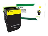 Lexmark 802XY - Erittäin tuottoisa - keltainen - alkuperäinen - väriainekasetti LCCP, LRP malleihin Lexmark CX510de, CX510de Statoil, CX510dhe, CX510dthe 80C2XY0